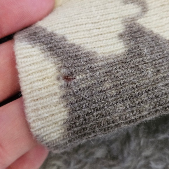 Jaymee Papell Neiman Marcus Vintage Lambswool Angora Floral Sweater Cream M - Picture 6 of 14